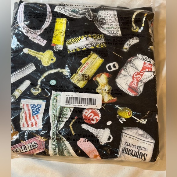 Authentic Supreme black trash tshirt - Picture 6 of 6